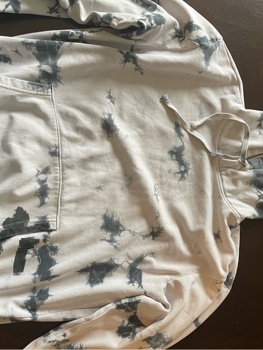 No Boundaries Light Cream Tie-Dye Pullover Hoodie